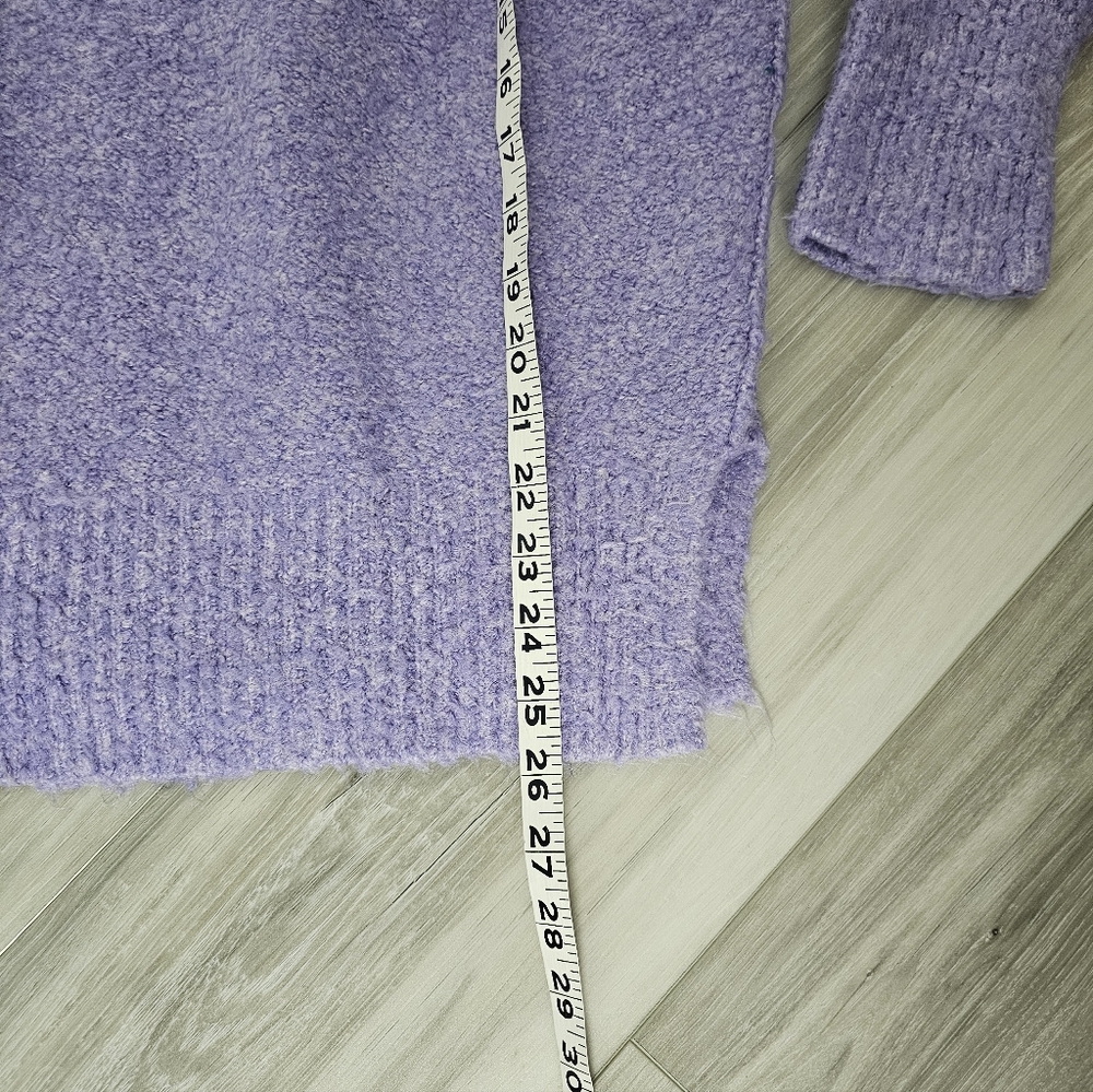 Free People Purple Off-the-Shoulder Sweater - Picture 7 of 9